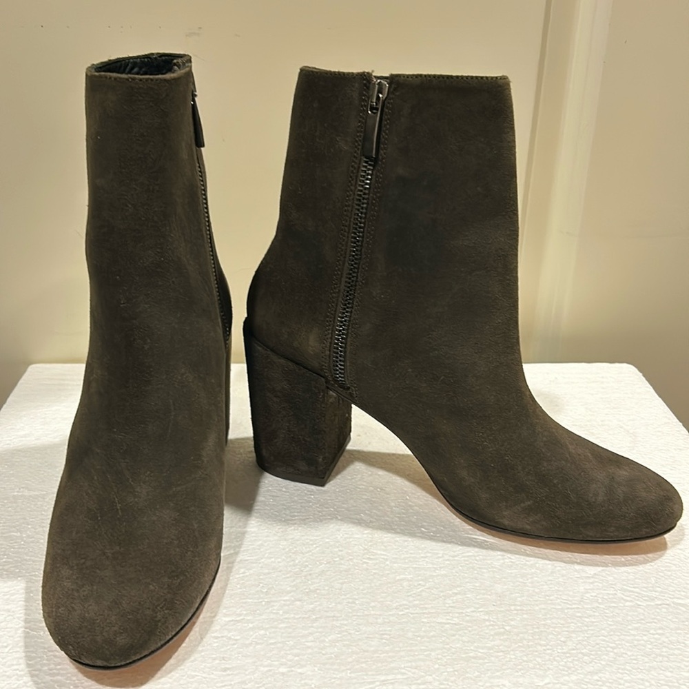 Thursday Boot Company Women's Olive Suede Ankle Boots